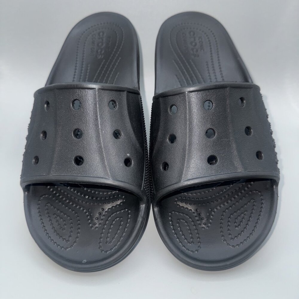 Crocs Slides Baya II Black Slip on Sandals Men's Size 11